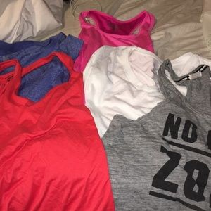5 work out shirts / tank tops